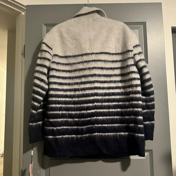 NWT AVEC LES FILLES Sailor Stripe Double Breasted size small - Picture 3 of 4